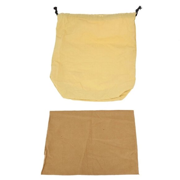 LOUIS VUITTON Logo 10 Set Dust Bag Drawstring Canvas Cotton Beige Brown - Picture 6 of 16